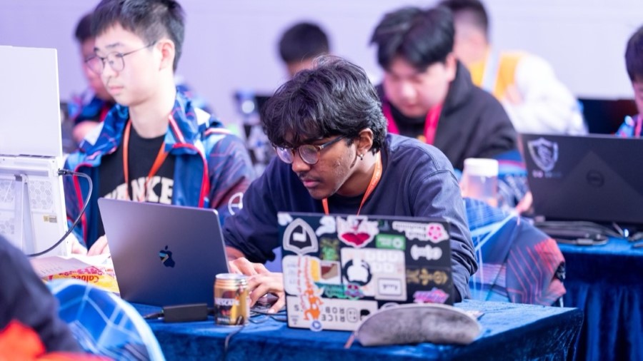 Competition scene from the HKCERT CTF 2025 final